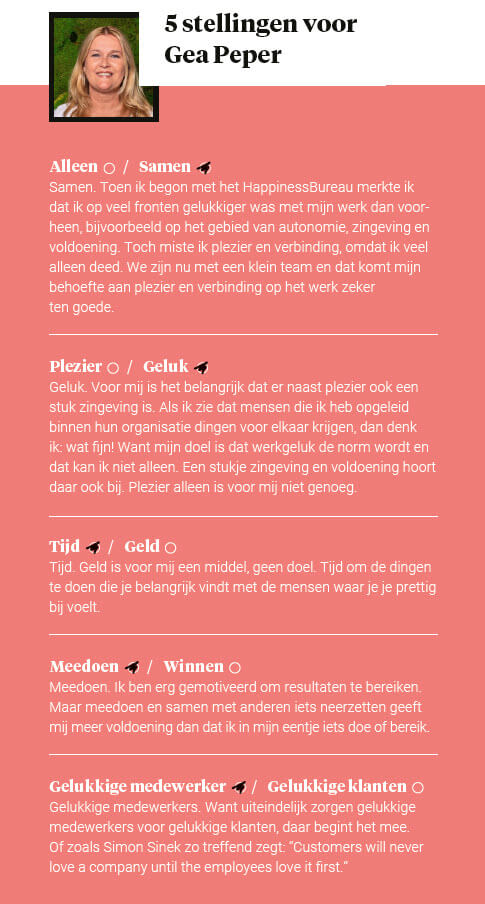 stellingen Gea Peper